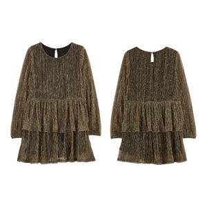 Kid Shimmer Tiered Dress
